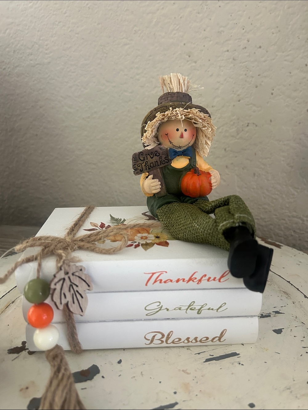 Fall  holiday stack scarecrow Fall Decor